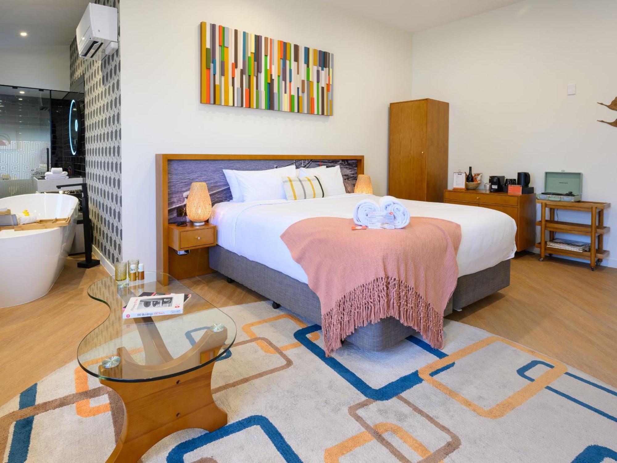 Ohtel Auckland 호텔 외부 사진 A room at the hotel
