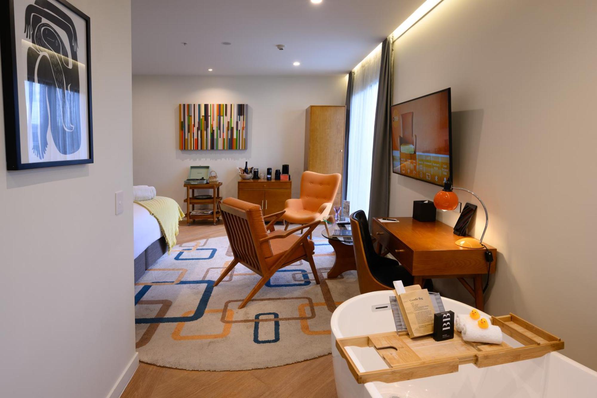 Ohtel Auckland 호텔 외부 사진 A room at the hotel