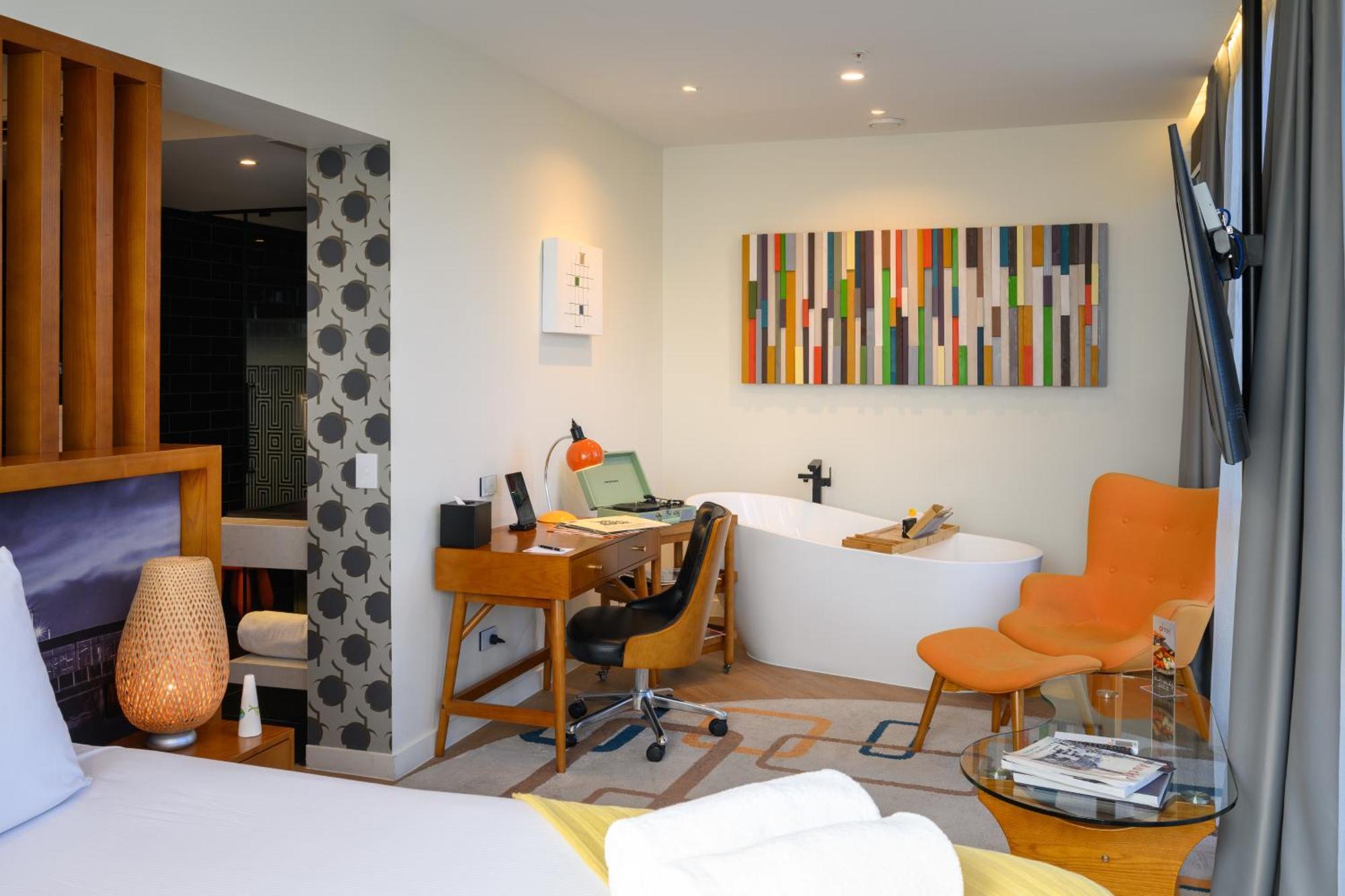 Ohtel Auckland 호텔 외부 사진 A room at the hotel