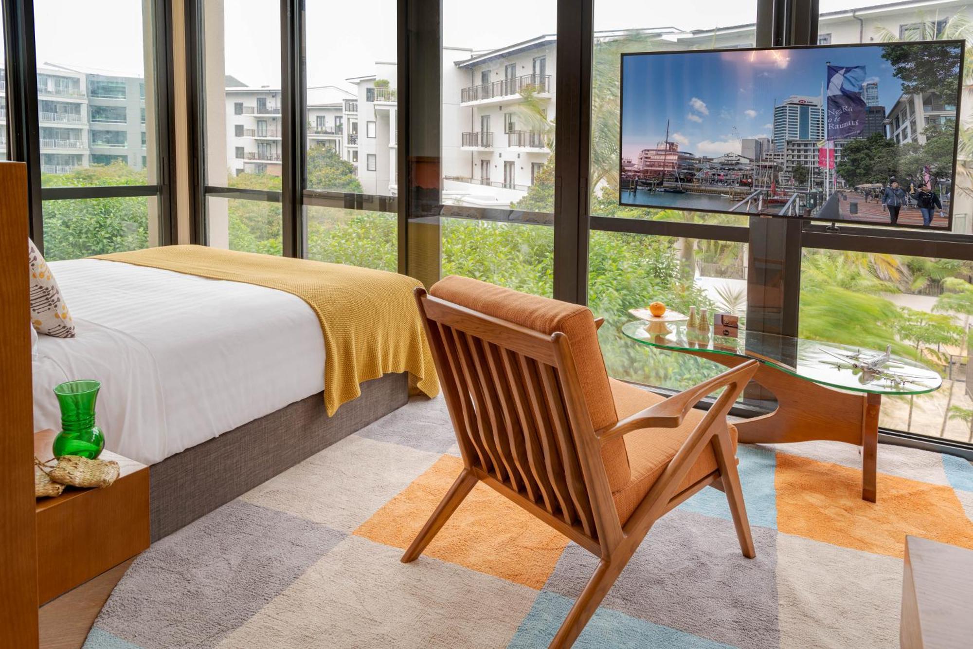 Ohtel Auckland 호텔 외부 사진 A bedroom at the hotel