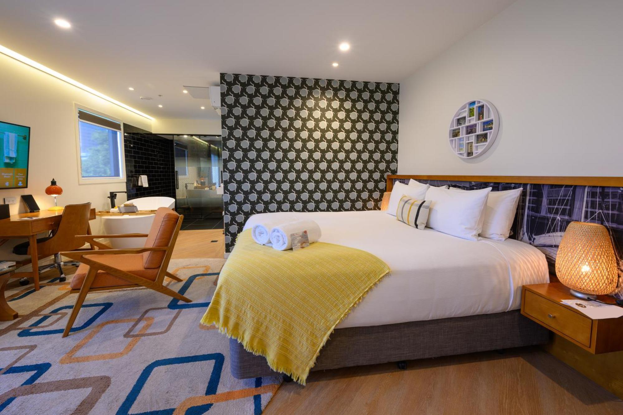 Ohtel Auckland 호텔 외부 사진 A bedroom at the hotel