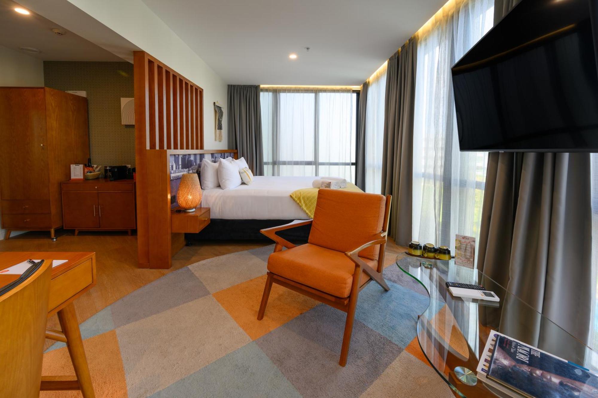 Ohtel Auckland 호텔 외부 사진 A room at the hotel