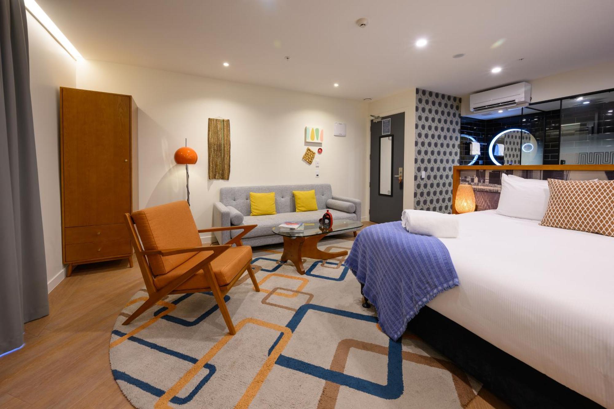 Ohtel Auckland 호텔 객실 사진 A room at the hotel