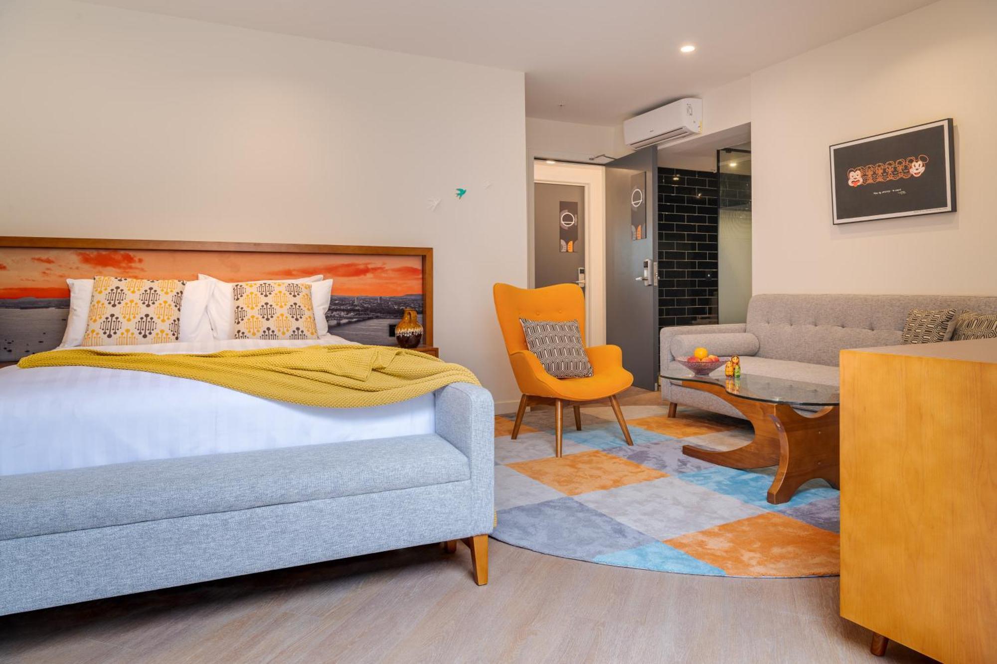 Ohtel Auckland 호텔 외부 사진 A room at the hotel