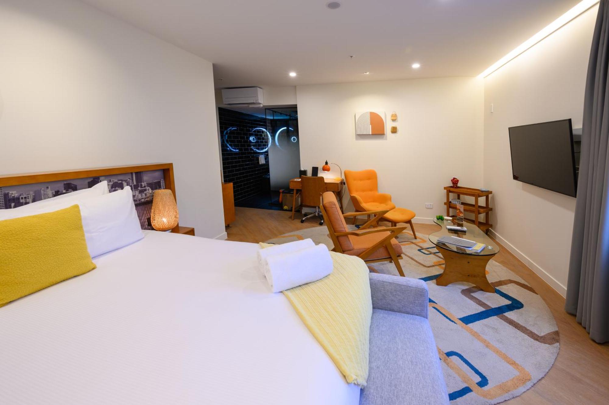 Ohtel Auckland 호텔 외부 사진 A room at the hotel