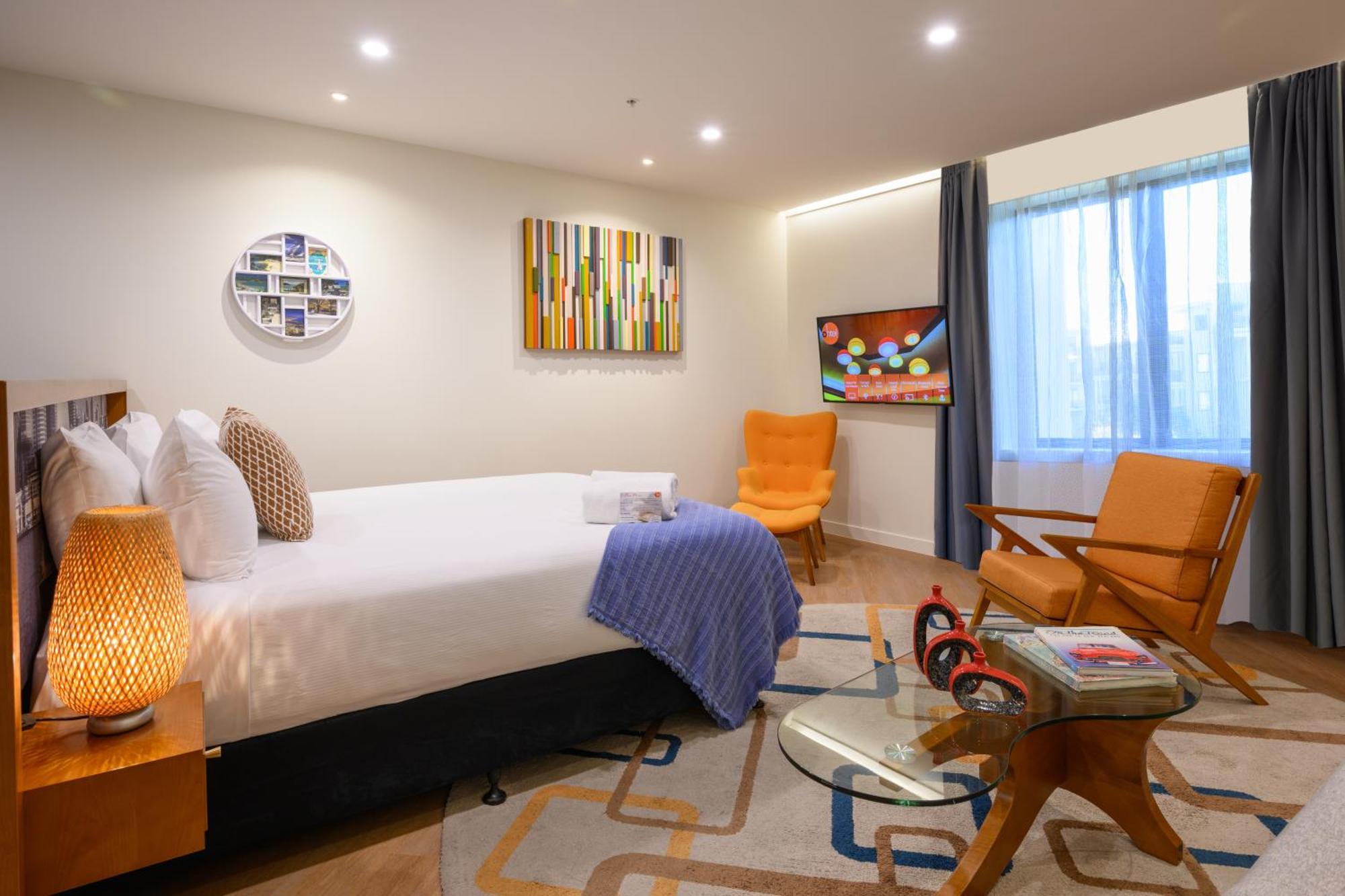Ohtel Auckland 호텔 외부 사진 A room at the hotel